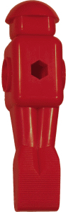 Kickerfigur Universal, Rot, Aus Bruchfestem PVC – Passend Für 16 Mm Kickerstangen