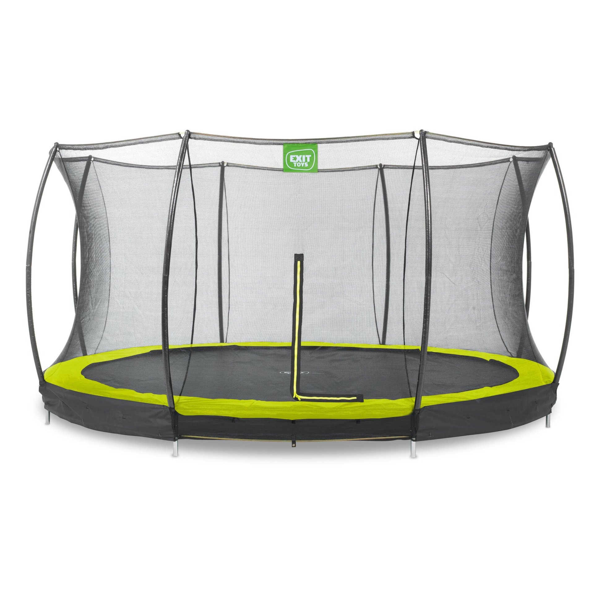 Trampolino Exit Silhouette Con Rete Di Sicurezza - 244x366 Cm, Ideale Per Bambini - Foto 3
