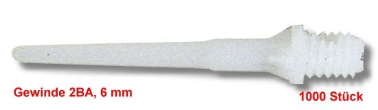 Softdart Spitzen (1000 Stück) - Keypoint weiß