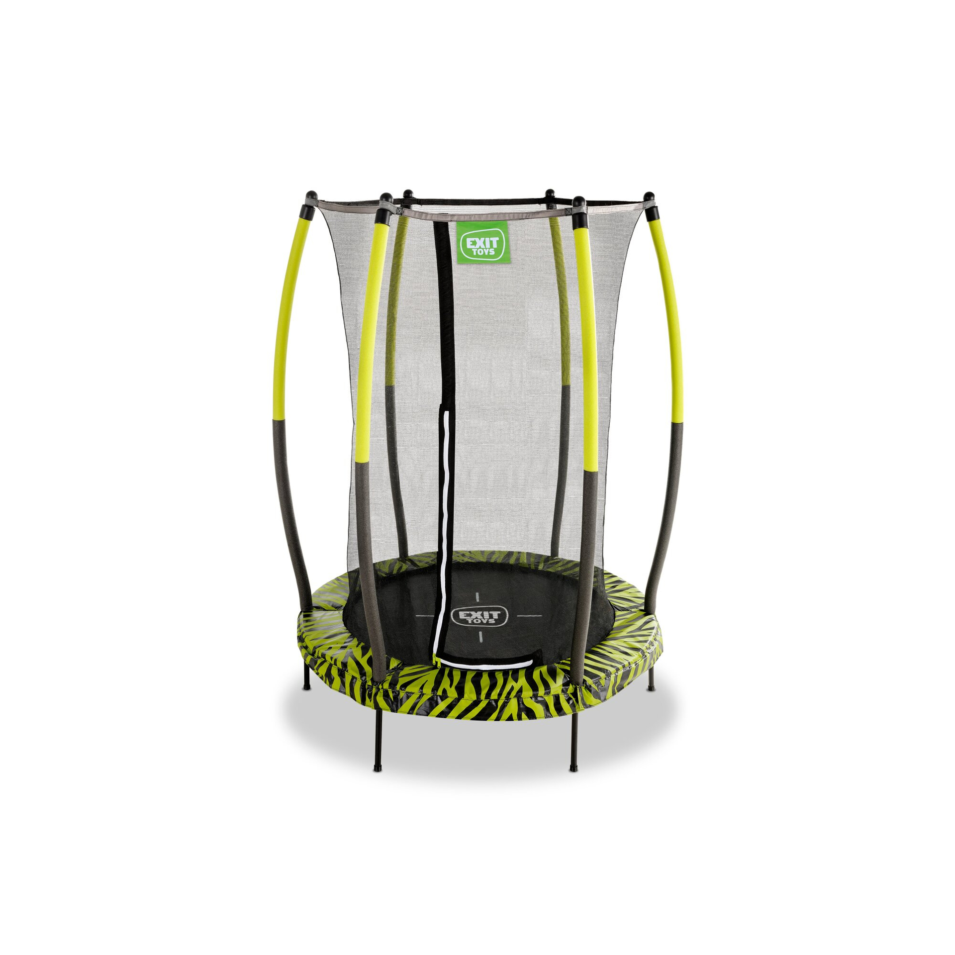 EXIT Tiggy junior Trampolin mit Sicherheitsnetz ø140cm - schwarz/grün