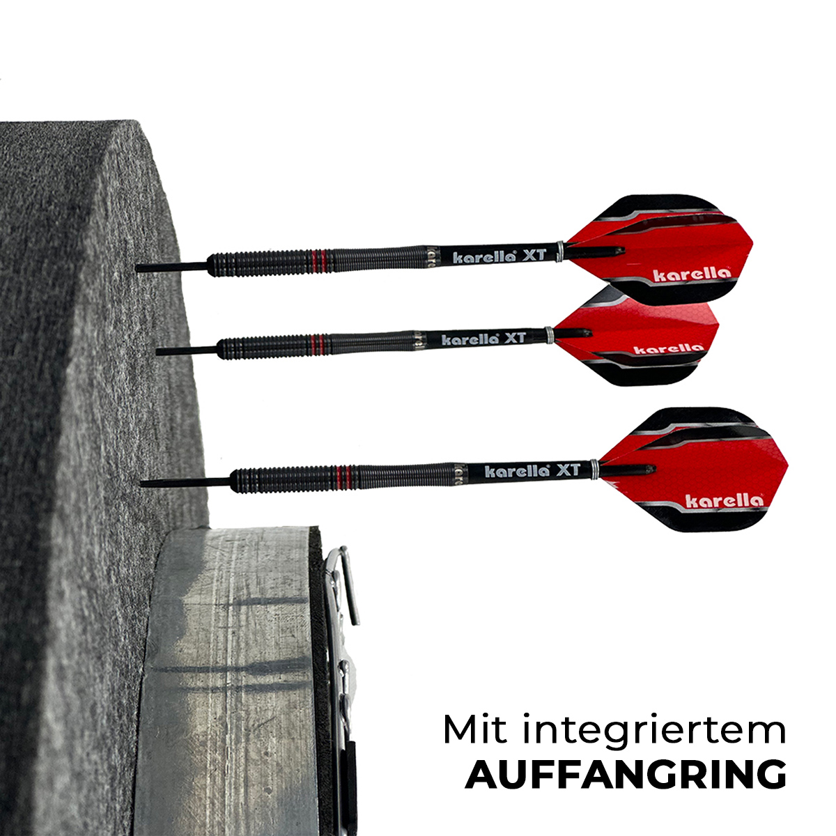 Schallschutz Karella für Steeldartboards mit integriertem Surround/Auffangring