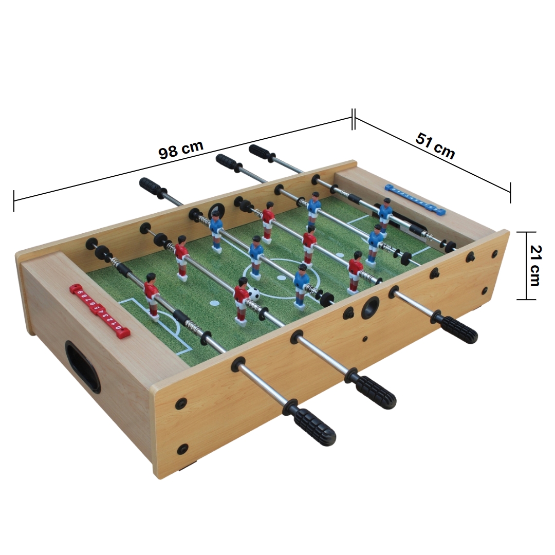 Mini Kicker-Airhockey Big Fun 2in1 Tischaufleger 98 x 51 x 21 cm