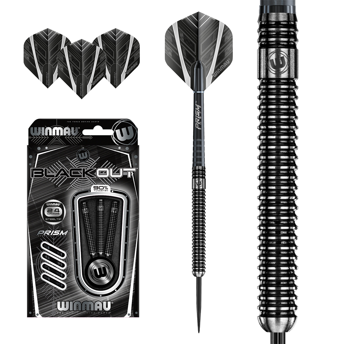 Winmau Blackout Steeldart 24 gr 