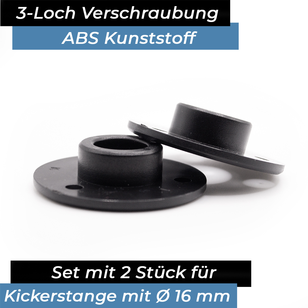 Bandito - Flanschlager für 16 mm Kickerstangen Stangenset (2 St.)