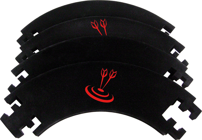 Dartboard catch ring 4-piece black