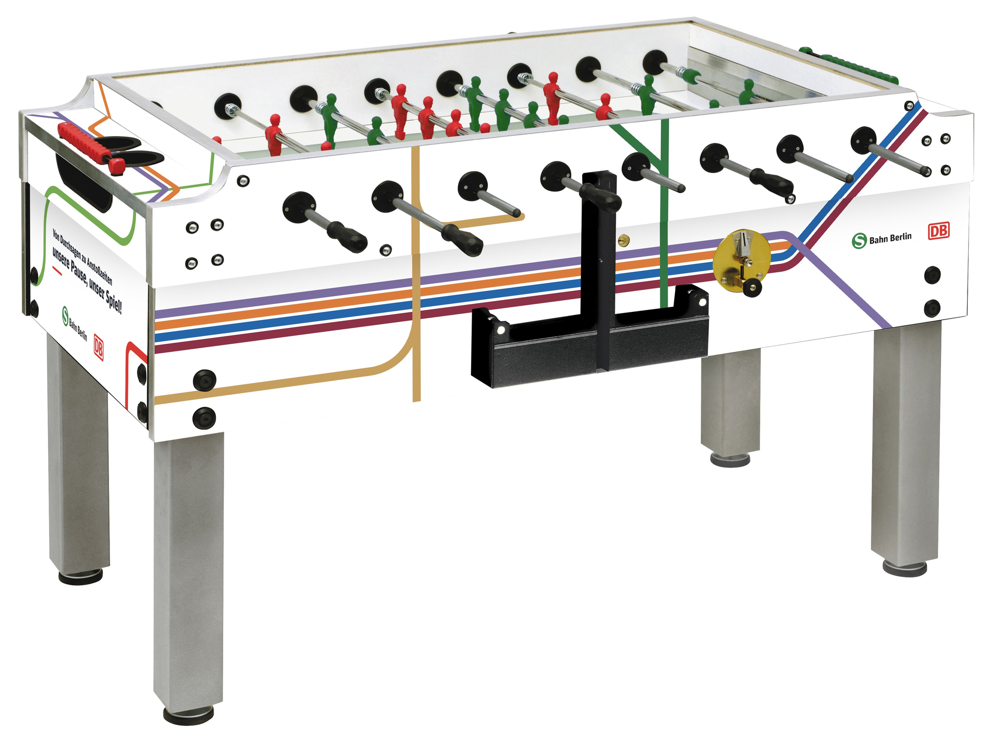 Garlando Tischkicker mit Branding - Olympic Silver