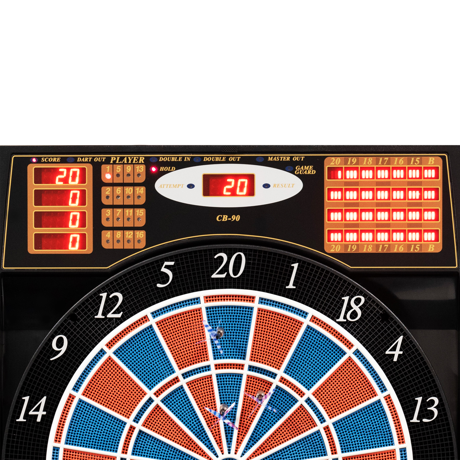 Karella CB 90 dart machine with cabinet