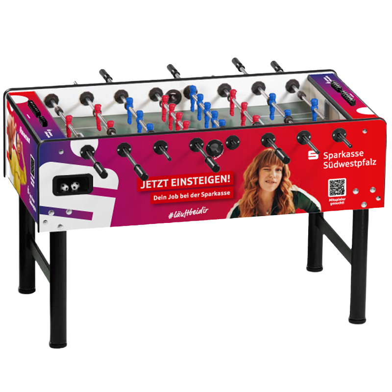 Vector Inox 2 Outdoor Kickertisch mit Branding