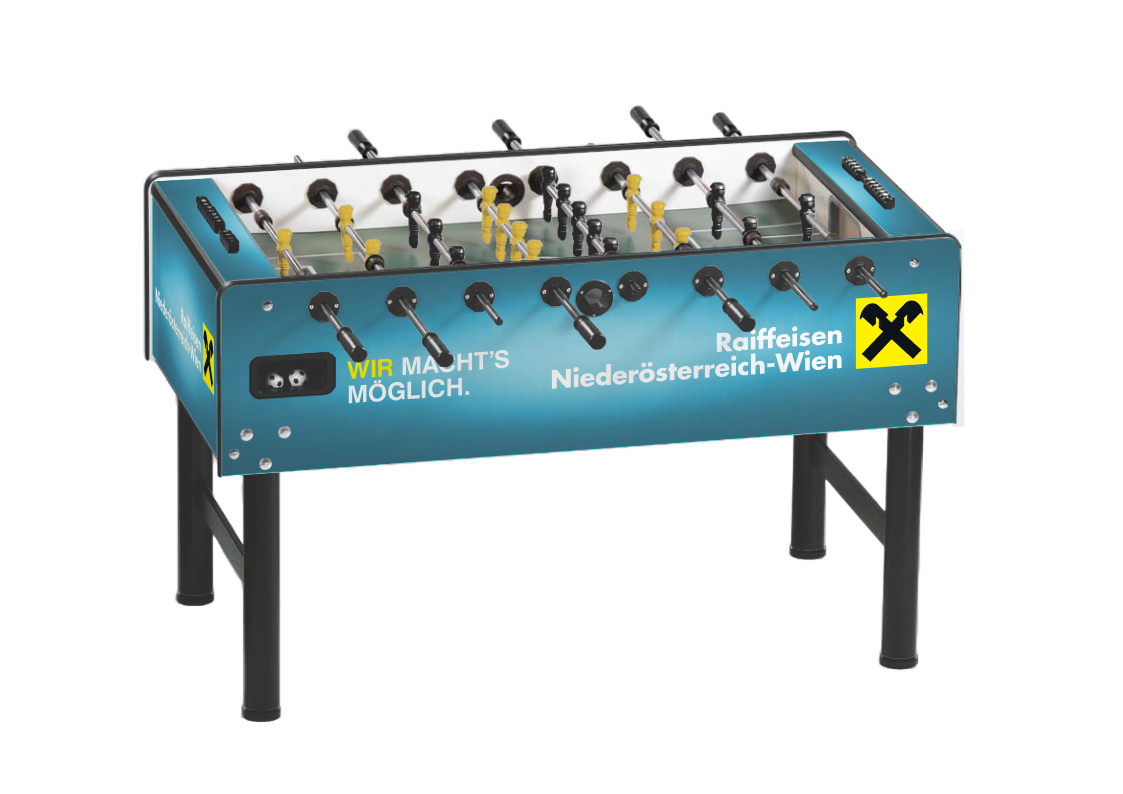 Vector Inox 2 Outdoor Kickertisch mit Branding