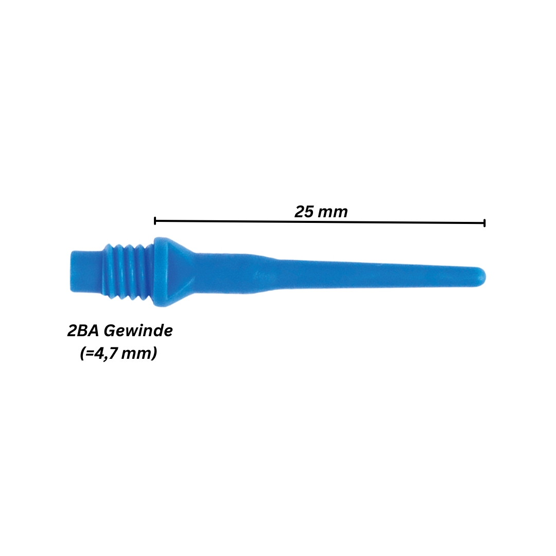 Softdart tips (1000 pieces) - Keypoint blue