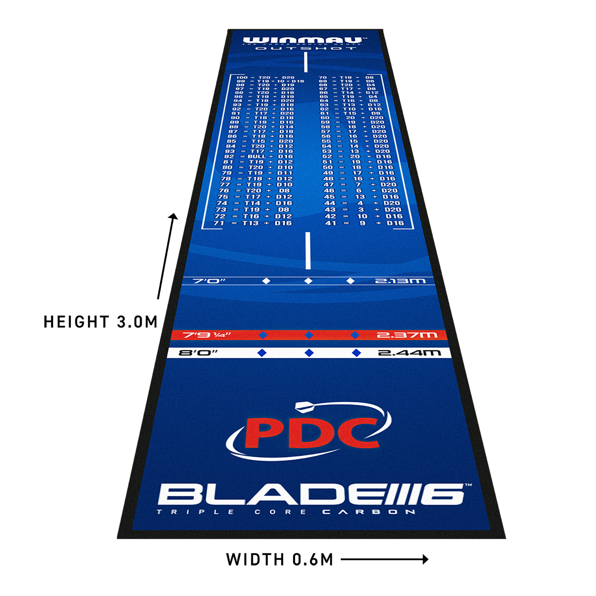 Dart mat - Winmau Outshot
