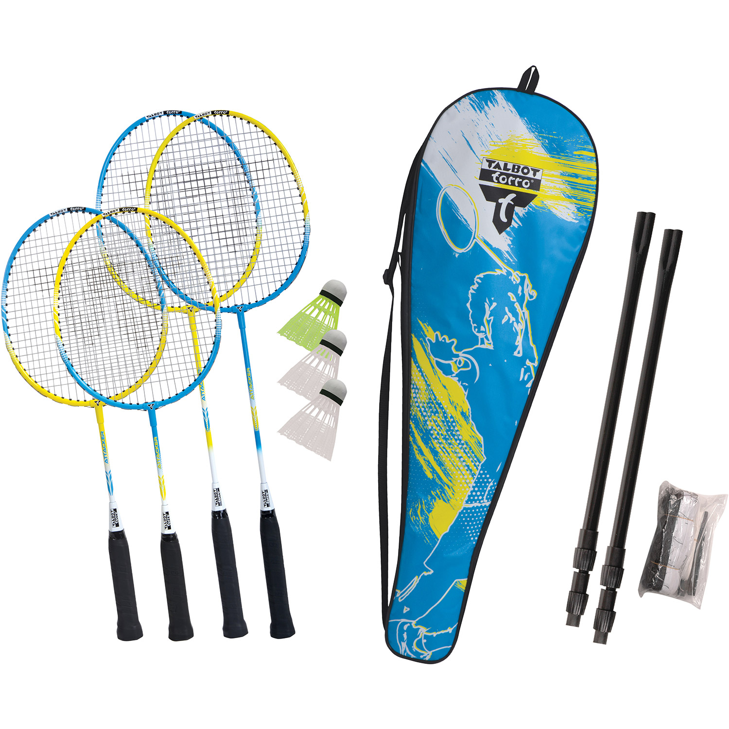 Talbot-Torro Family Badmintonset mit Netz