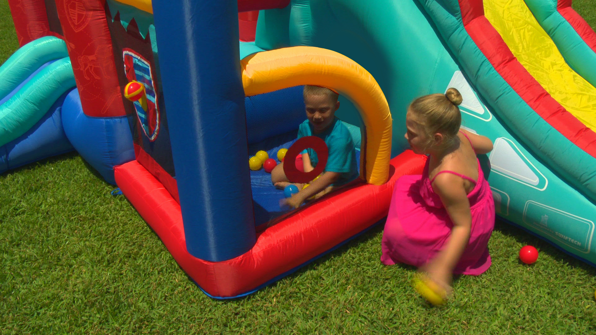 HappyHop Hüpfburg 13 in 1 Bouncy Castle