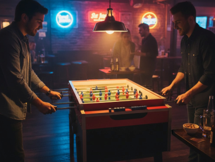 Tischkicker mit Münzeinwurf für Gastronomie in einer Kneipe