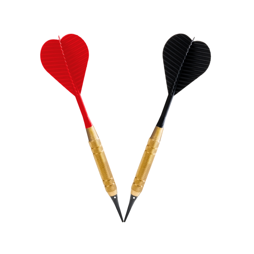 Karella Softdart 17g PVC 24 Stk. Rot und Schwarz