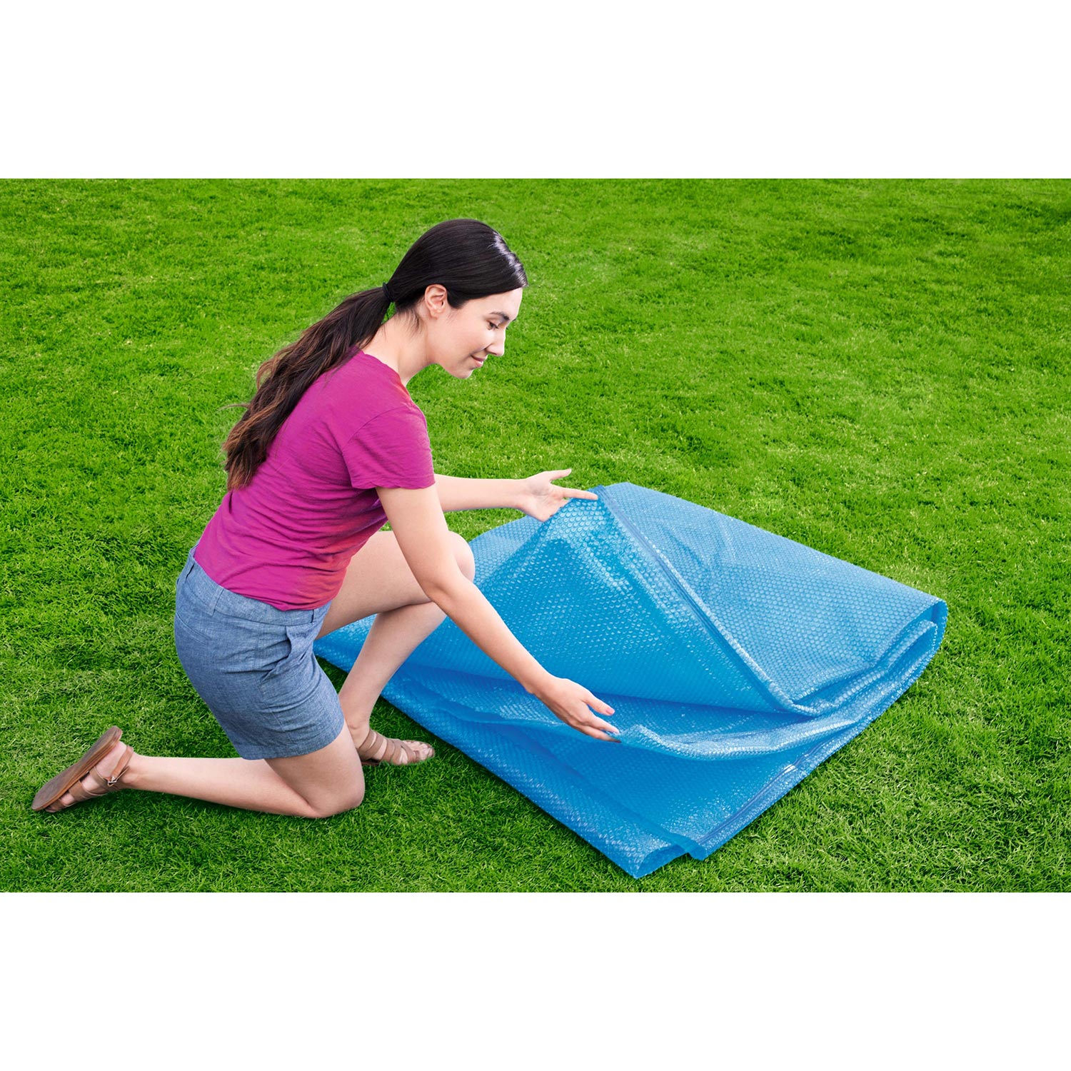 Bestway Solar Schwimmbadabdeckung rund 427 cm