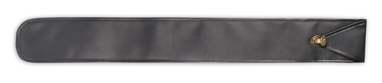 Klassische Queue-Hülle, schwarzes Leder