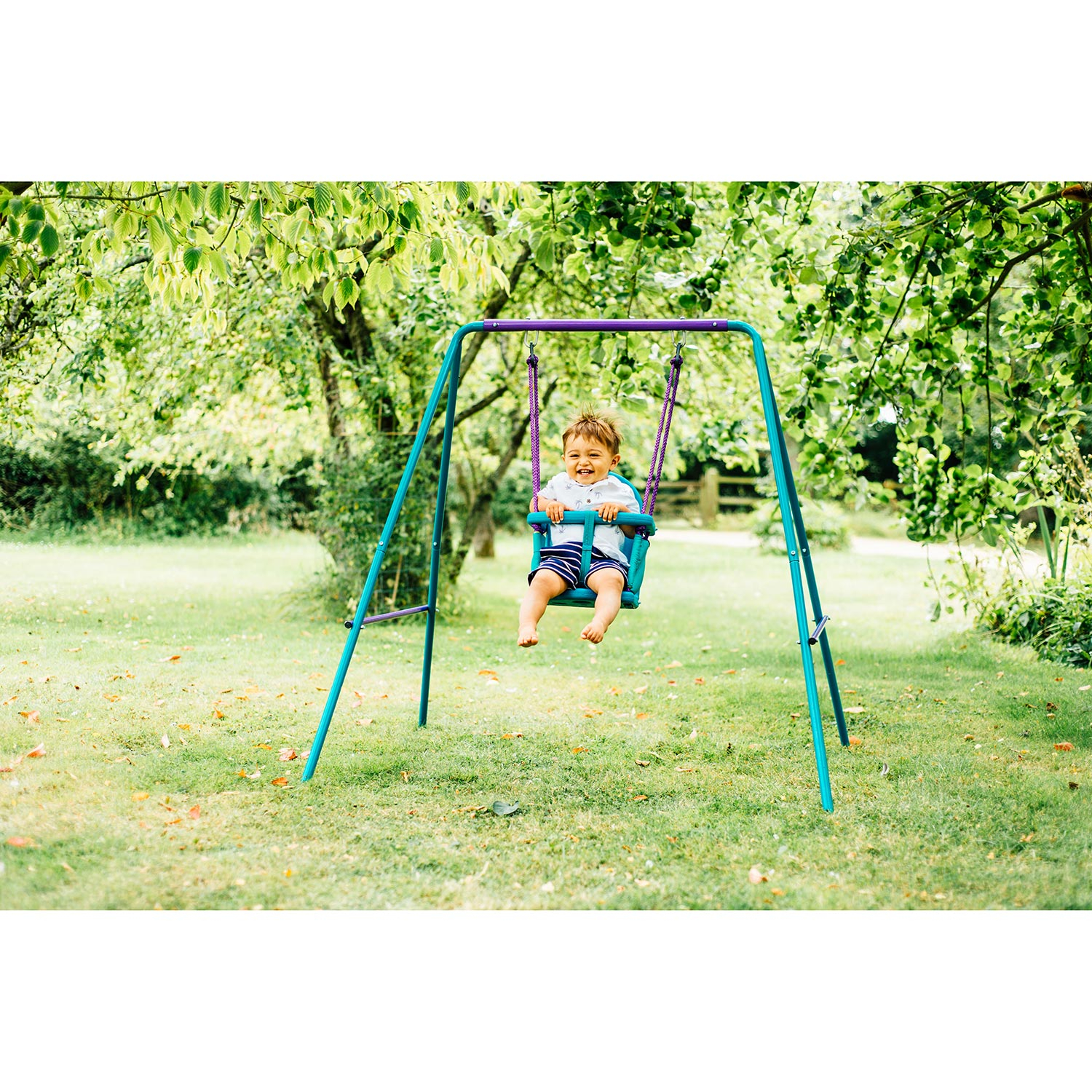 Swing set 2 in 1 Plum Metal turquoise