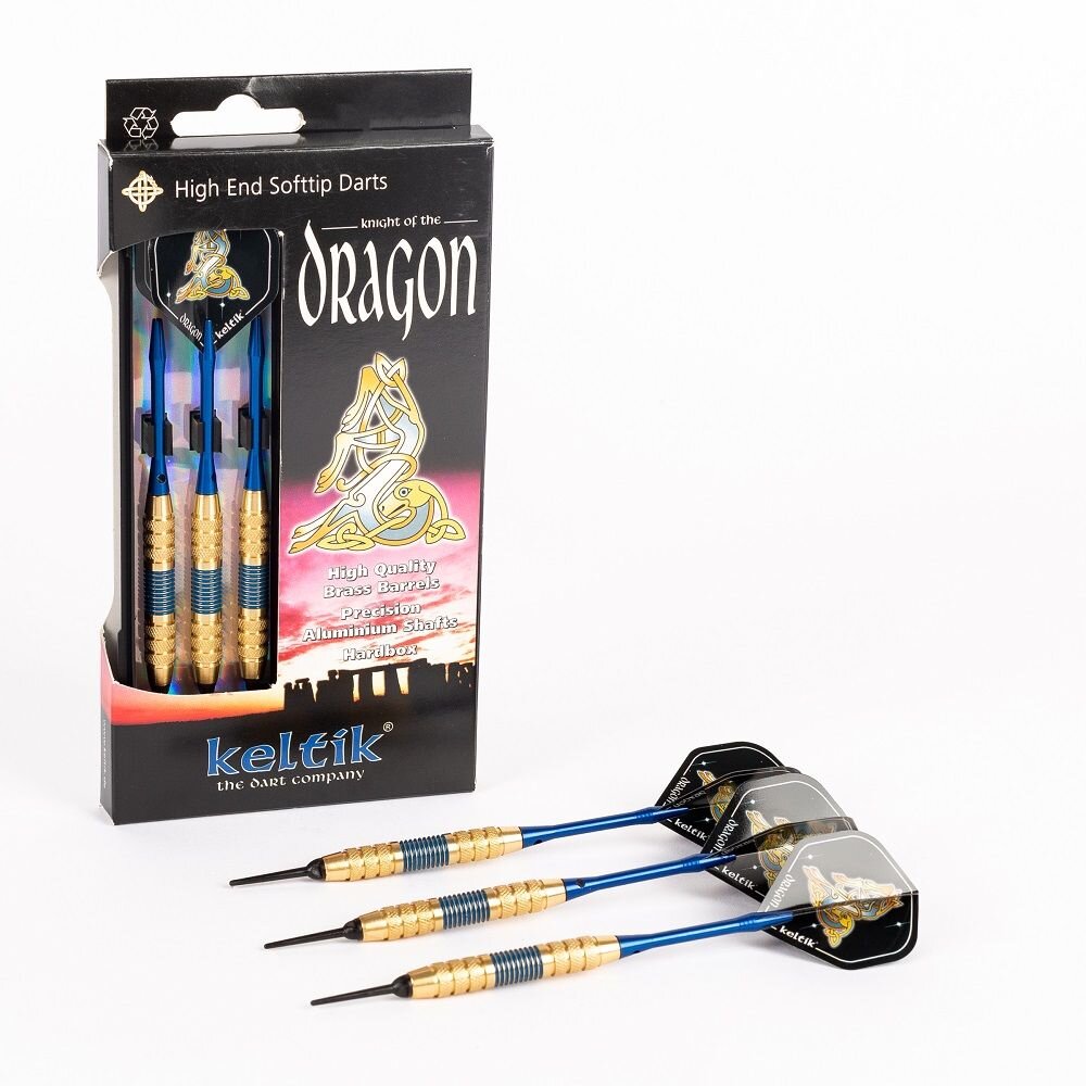 Softdart Soft Dart Pfeile Keltik Dragon Blue 16 g