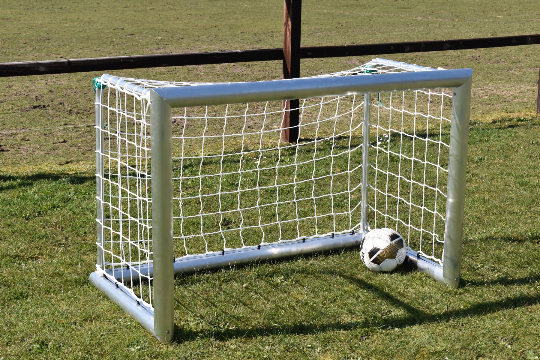 2* Aluminium-Fußballtor (Satz) - 150x100 - Profi