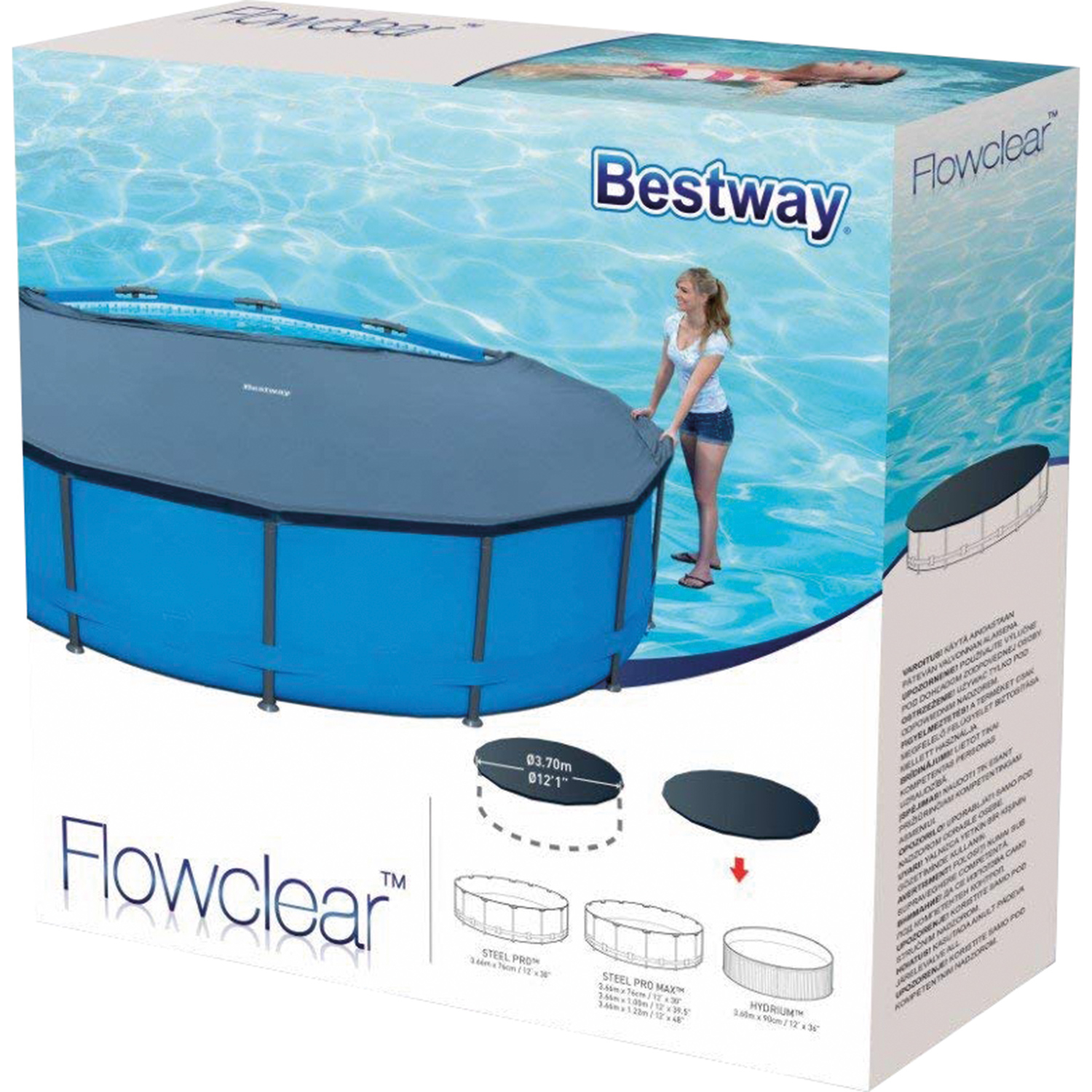 Bestway Steel Schwimmbadabdeckung 366 cm