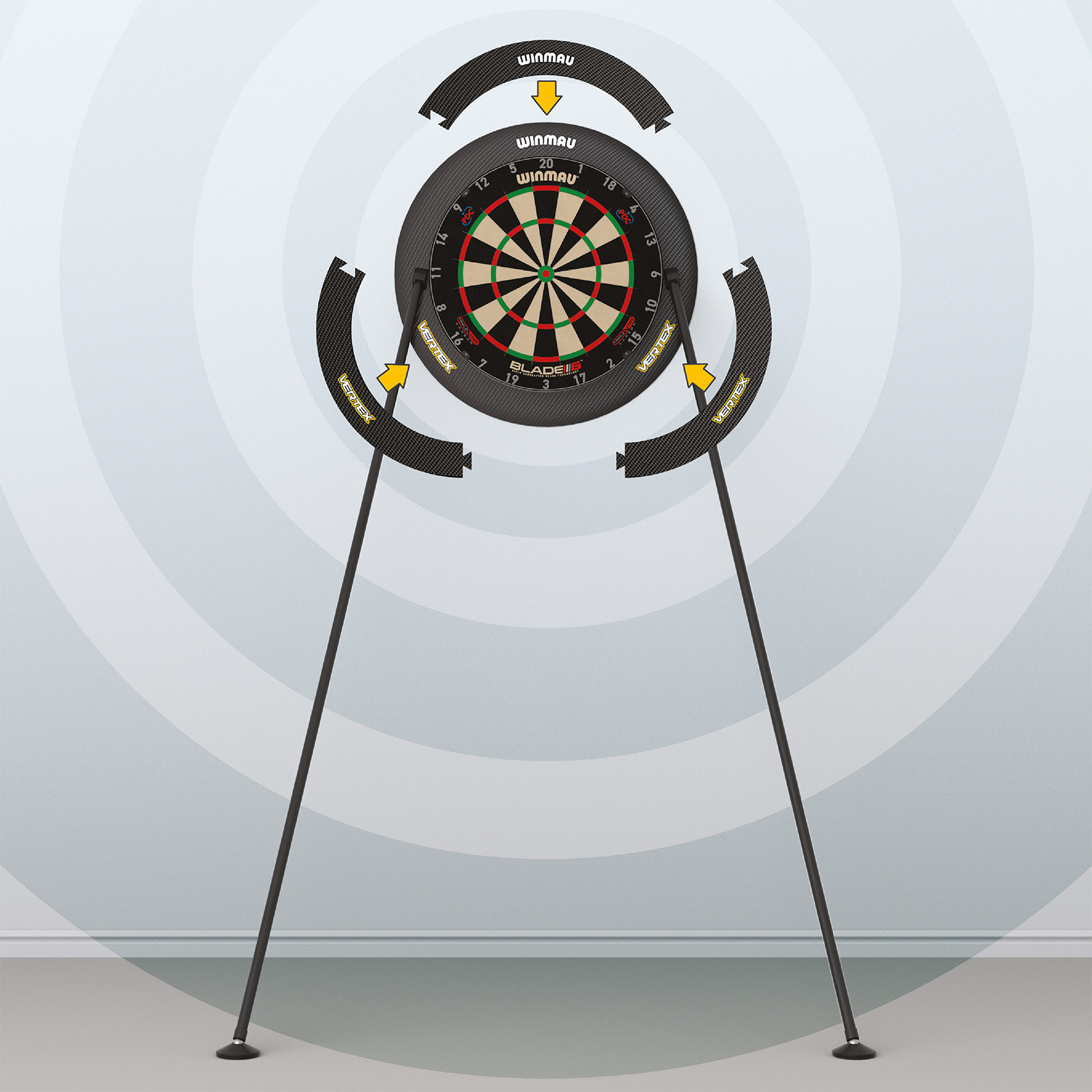 Winmau - Dartboardständer Vertex 