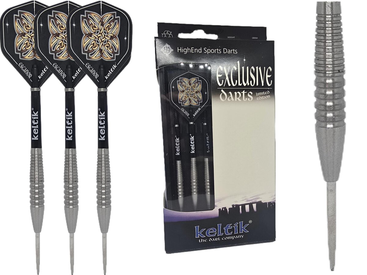 Steeldart Steel Dart Pfeile Keltik Ardan 24g Silver - 90% Tungsten