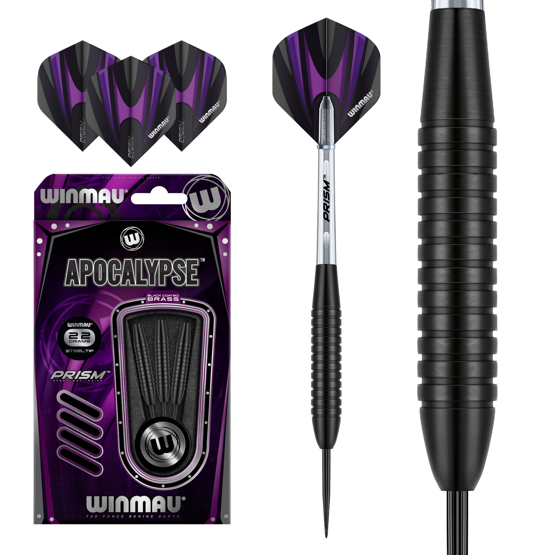 Winmau Apocalypse Brass steel dart 1207 22 g or 24 g