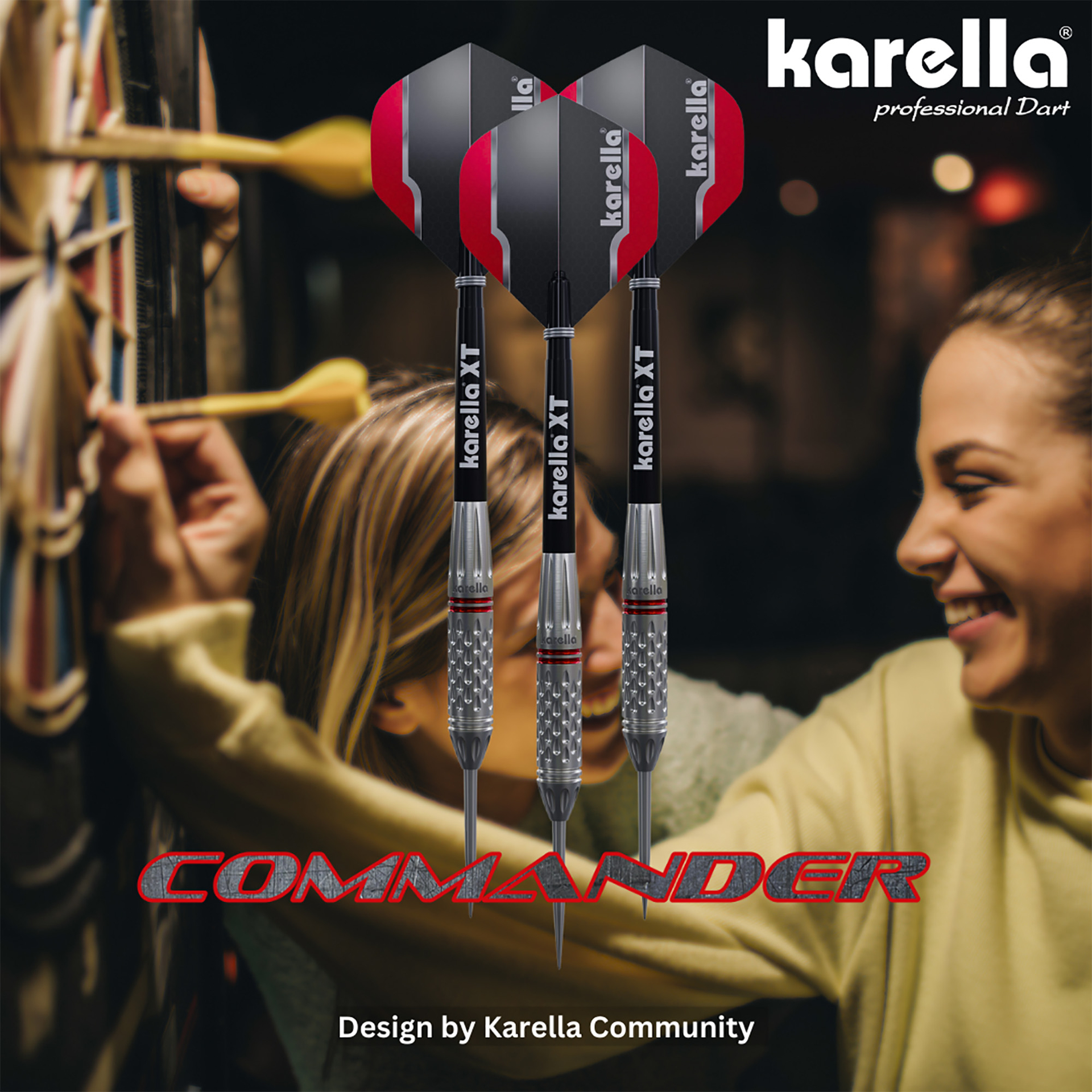Softdart Karella Commander, silver, 90% Tungsten, 19g or 21g
