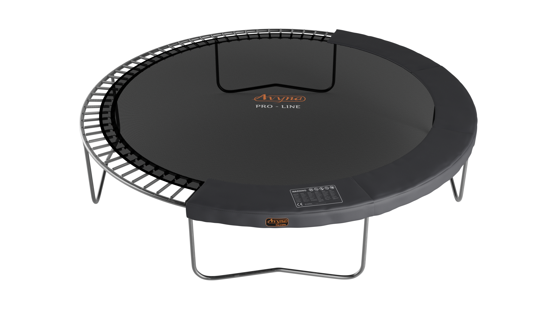 Trampolin 12 HD Plus + Sicherheitsnetz + Fiberglas + Leiter