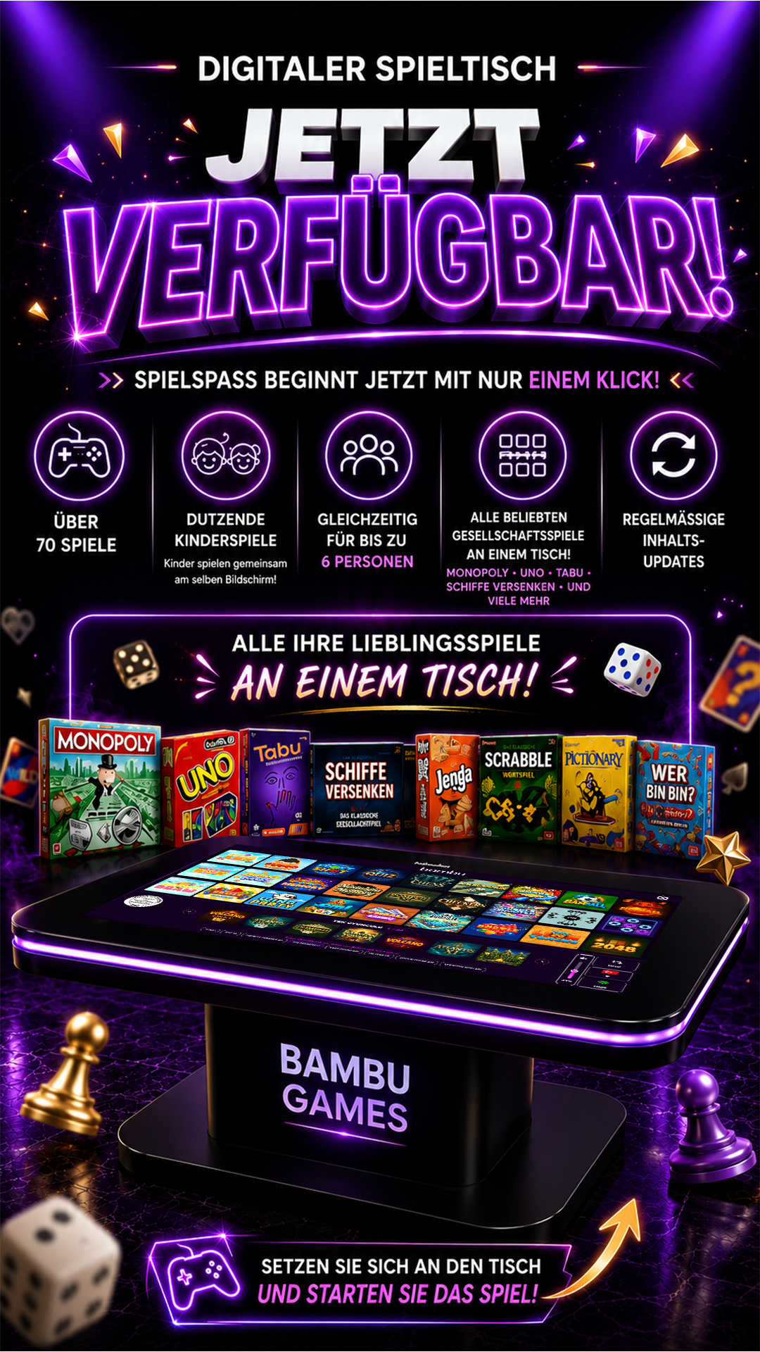Bambu Games Spieltisch
