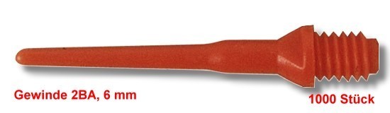 Softdart Spitzen (1000 Stück) - Keypoint rot