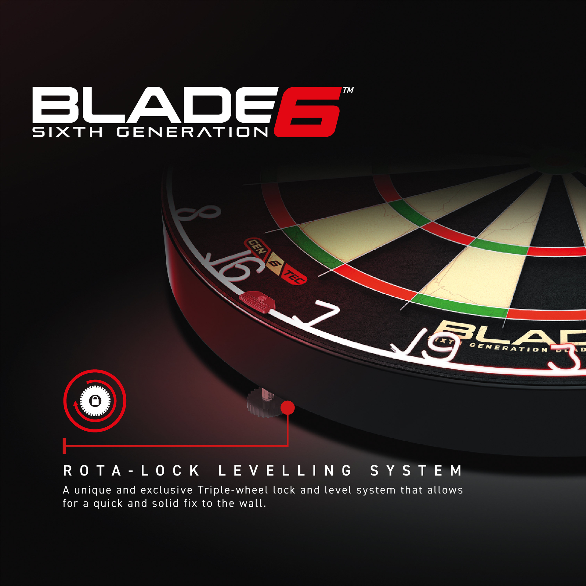 WINMAU Blade 6 Dartboard - Standard