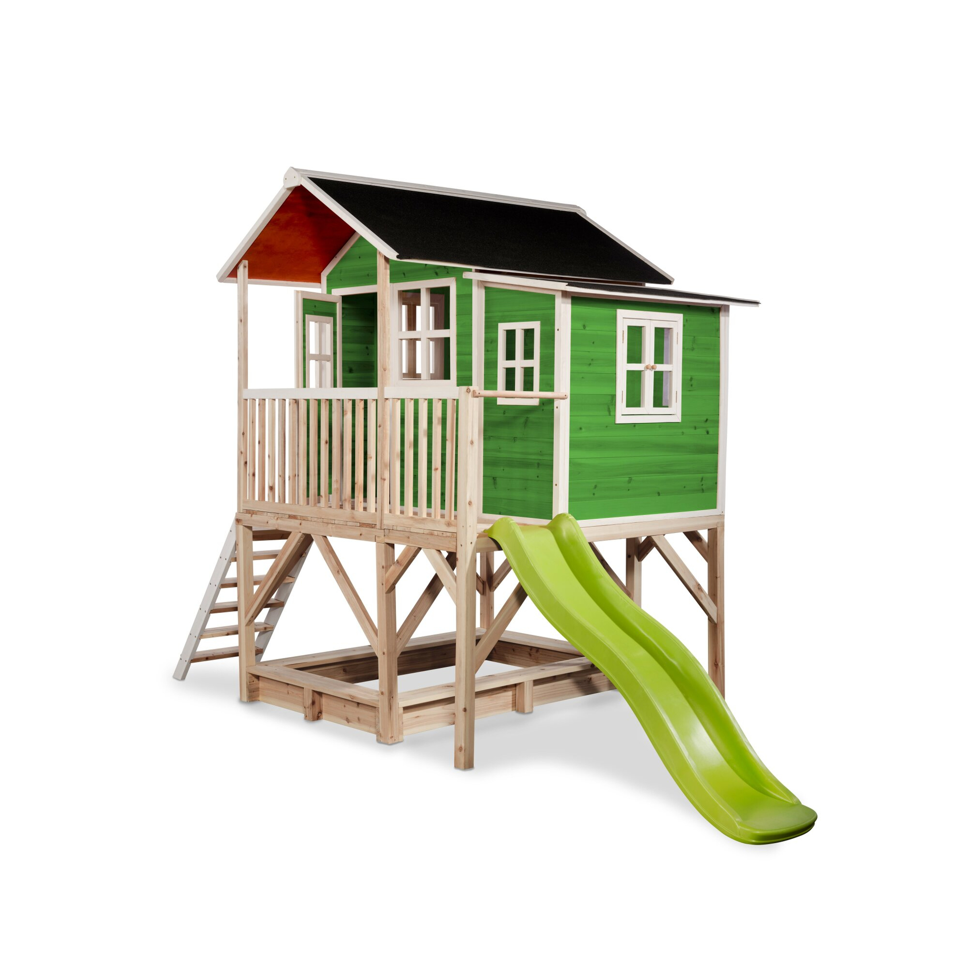 EXIT Loft 550 wooden playhouse - green