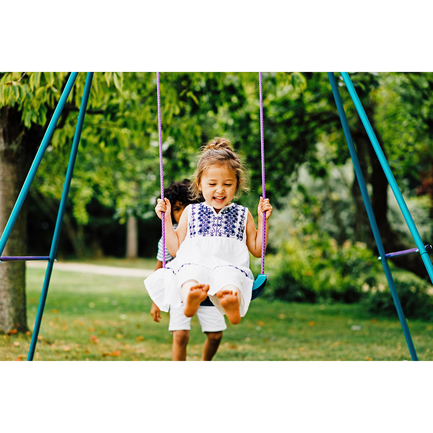 Swing set 2 in 1 Plum Metal turquoise