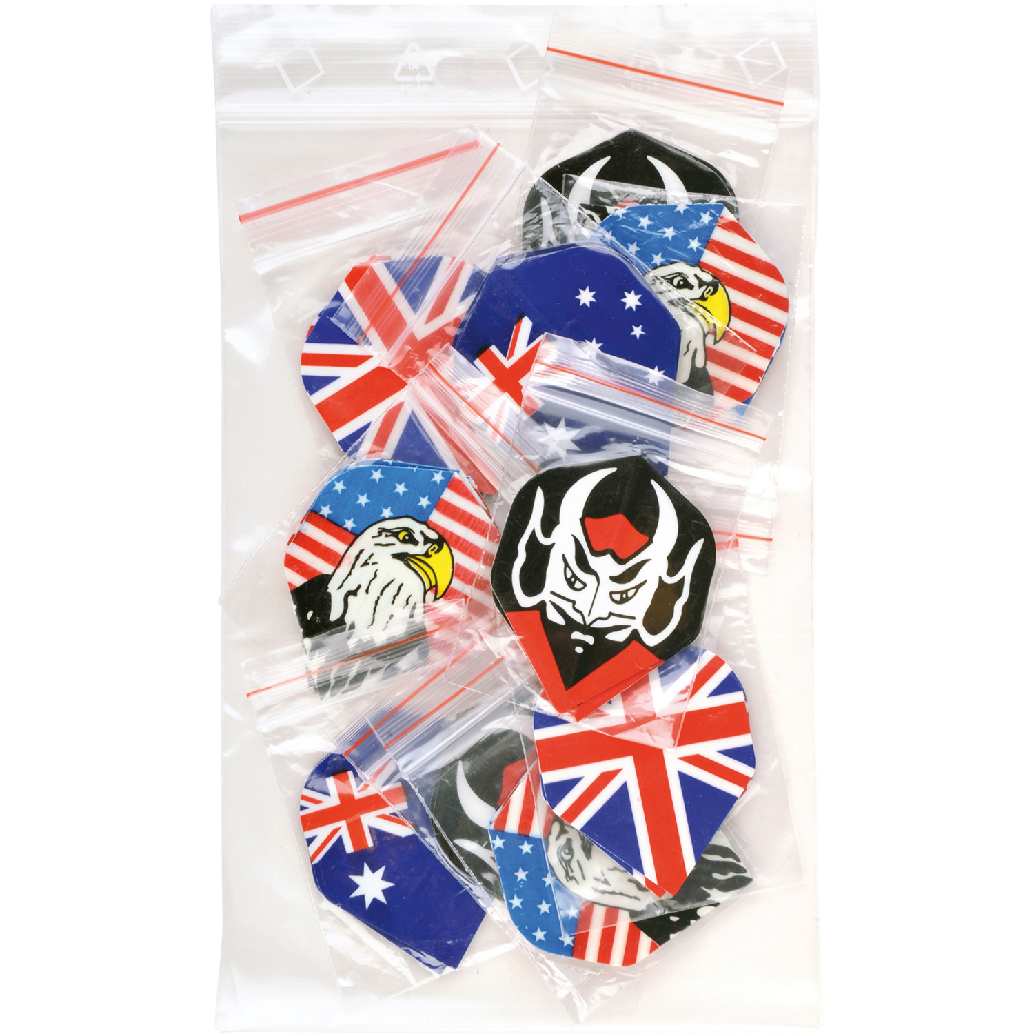 Dartflys gemischt (10er Set)