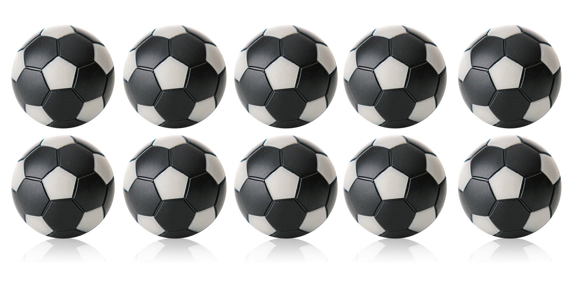 Kickerball Winspeed by Robertson 35 mm, black / silver, set with 10 pcs.
