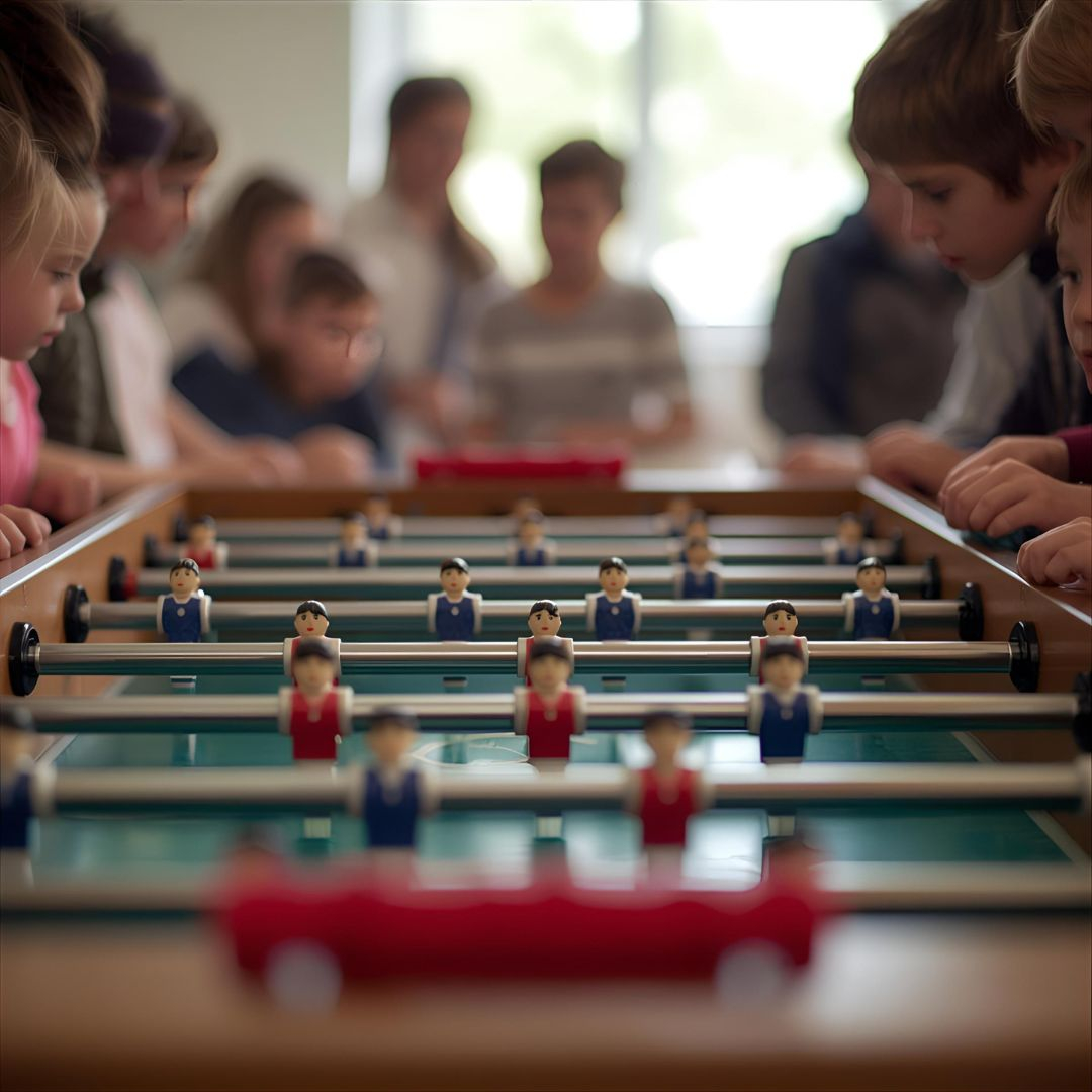 Tischkicker für Schule mit Kindern
