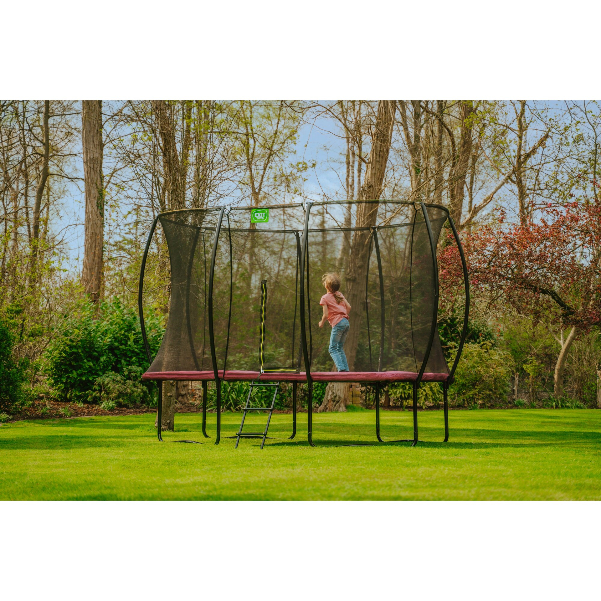 EXIT Silhouette Trampolin 244x366cm - rosa