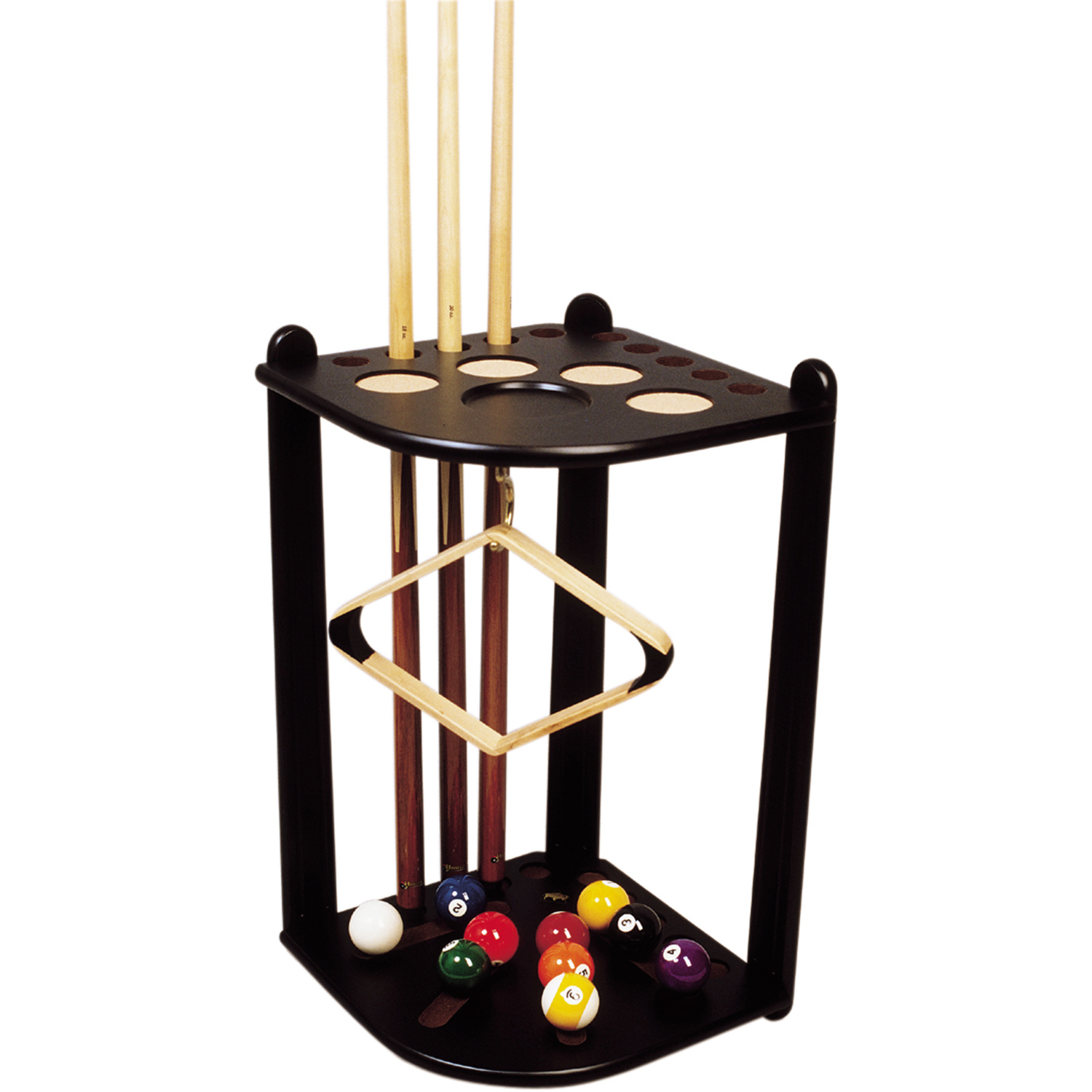 Cue rack corner model, 10 cues, black