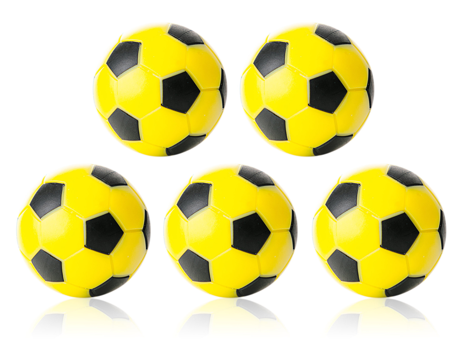Kickerball Winspeed by Robertson 35 mm, yellow / black, set with 10 pcs.