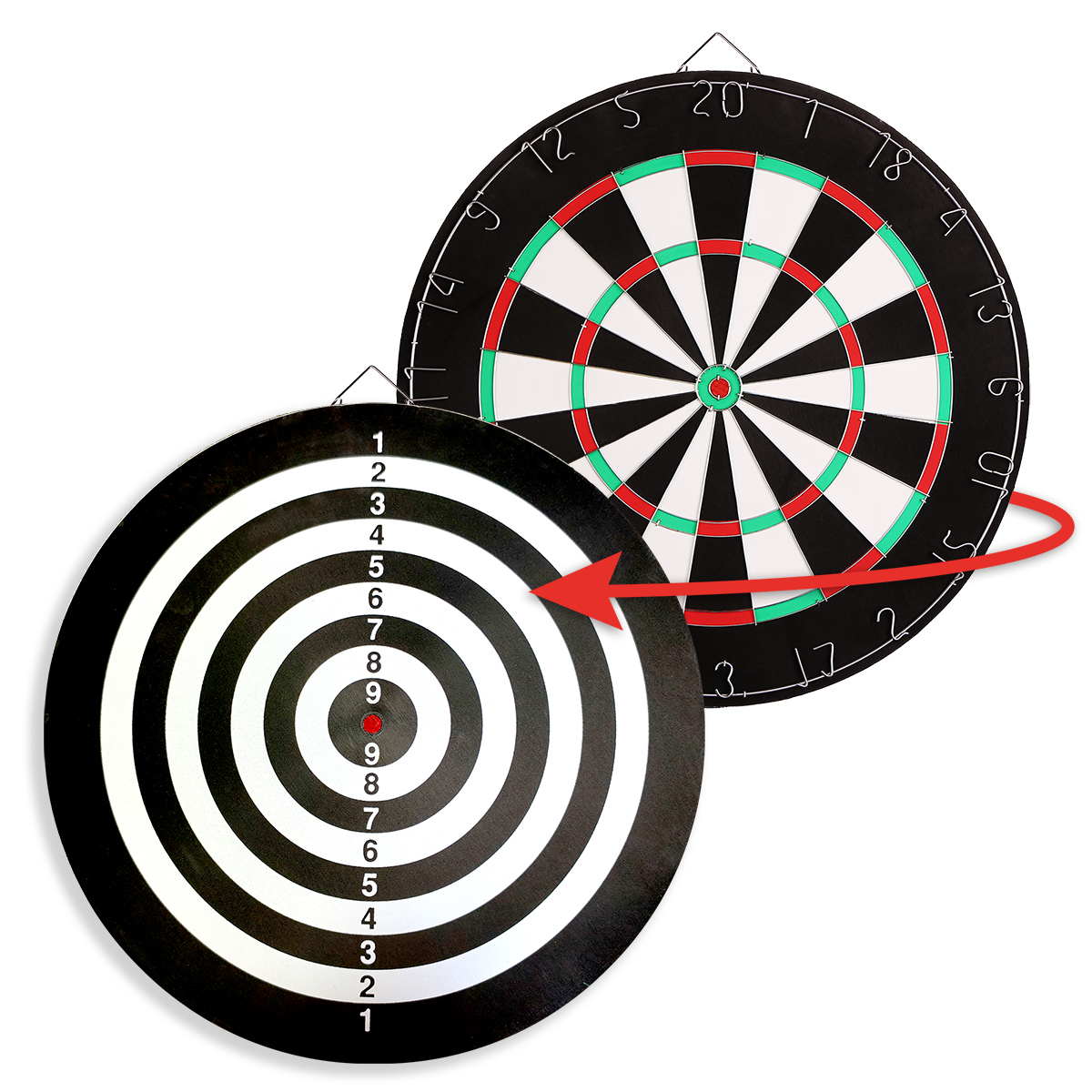 Karella - Dartboard Training Set inkl. 2 Satz Steeldarts 