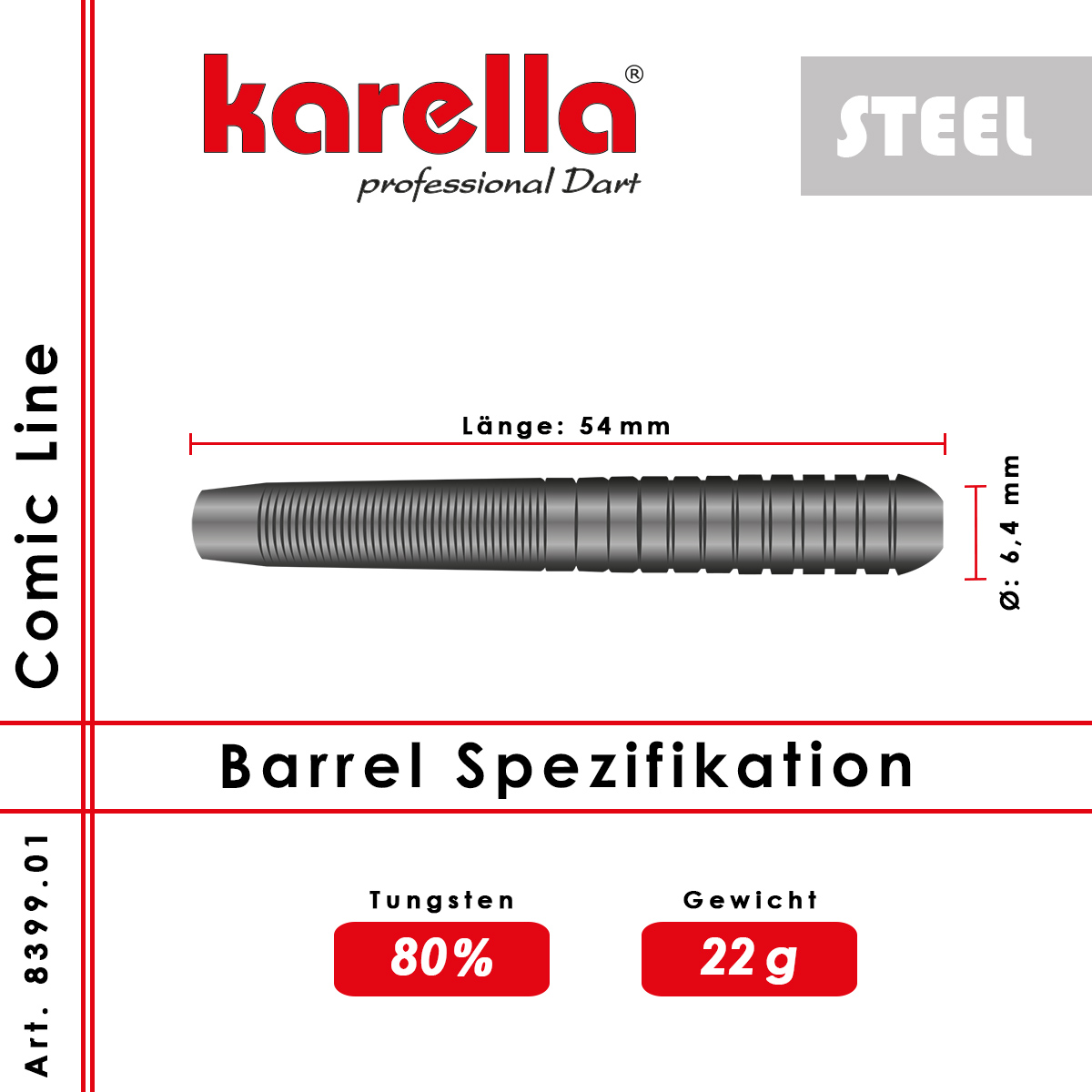 Karella - Steeldart Comic Line CL-1 22 gr.