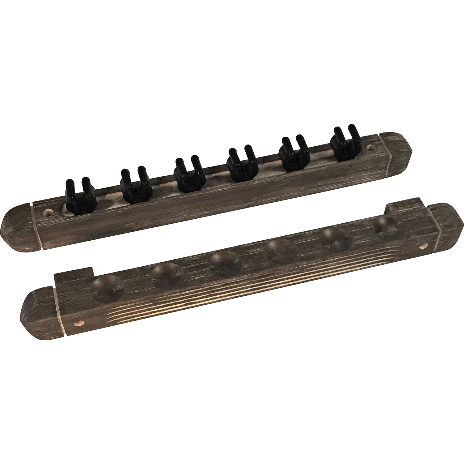Buffalo cue wall rack 6 cues grey