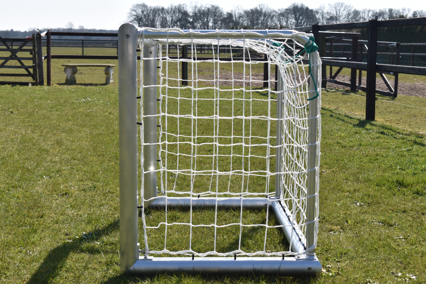 2* Aluminium-Fußballtor (Satz) - 150x100 - Profi
