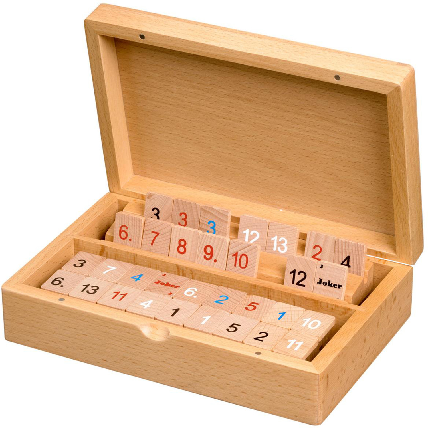 Philos Rummy Kassette Buchenholz 2