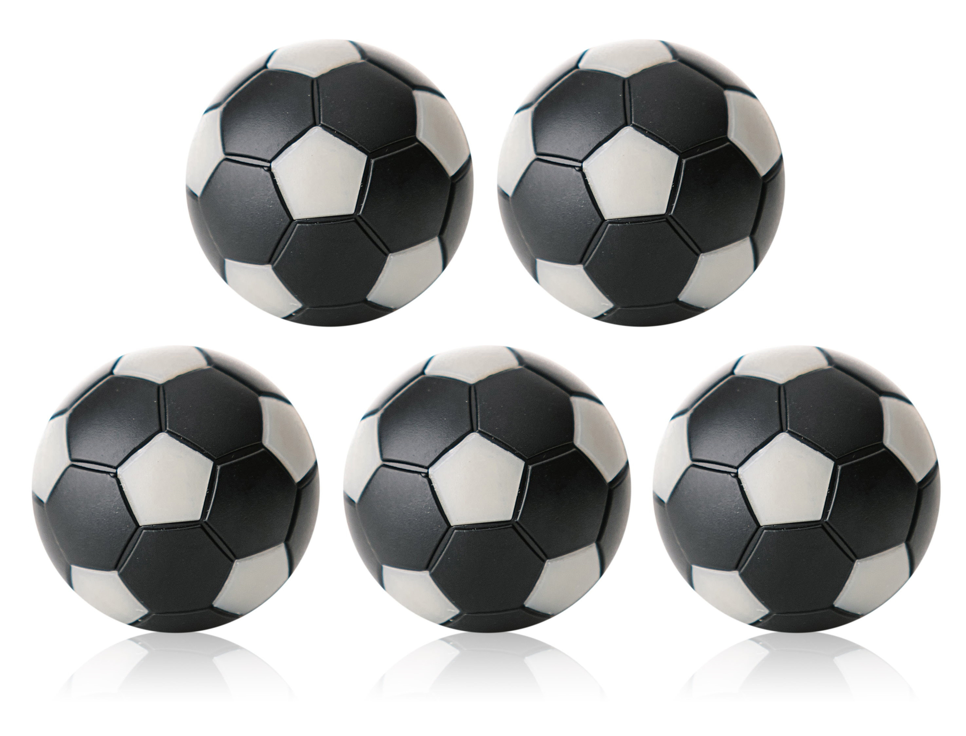 Kickerball Winspeed by Robertson 35 mm, black / silver, set with 10 pcs.