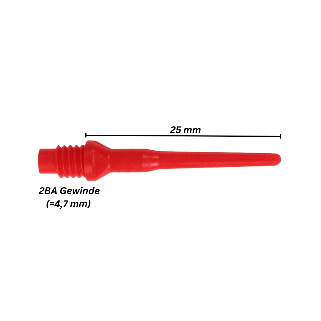 Softdart tips (1000 pieces) - Keypoint red