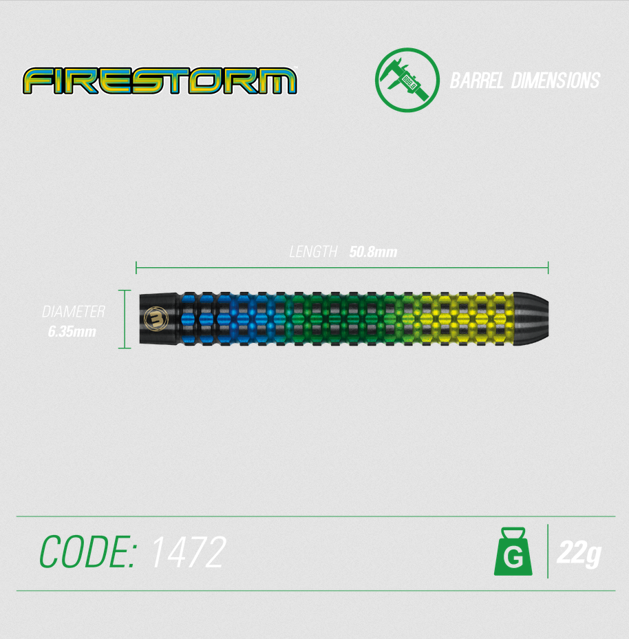 Steeldart Winmau Firestorm 1472-22g