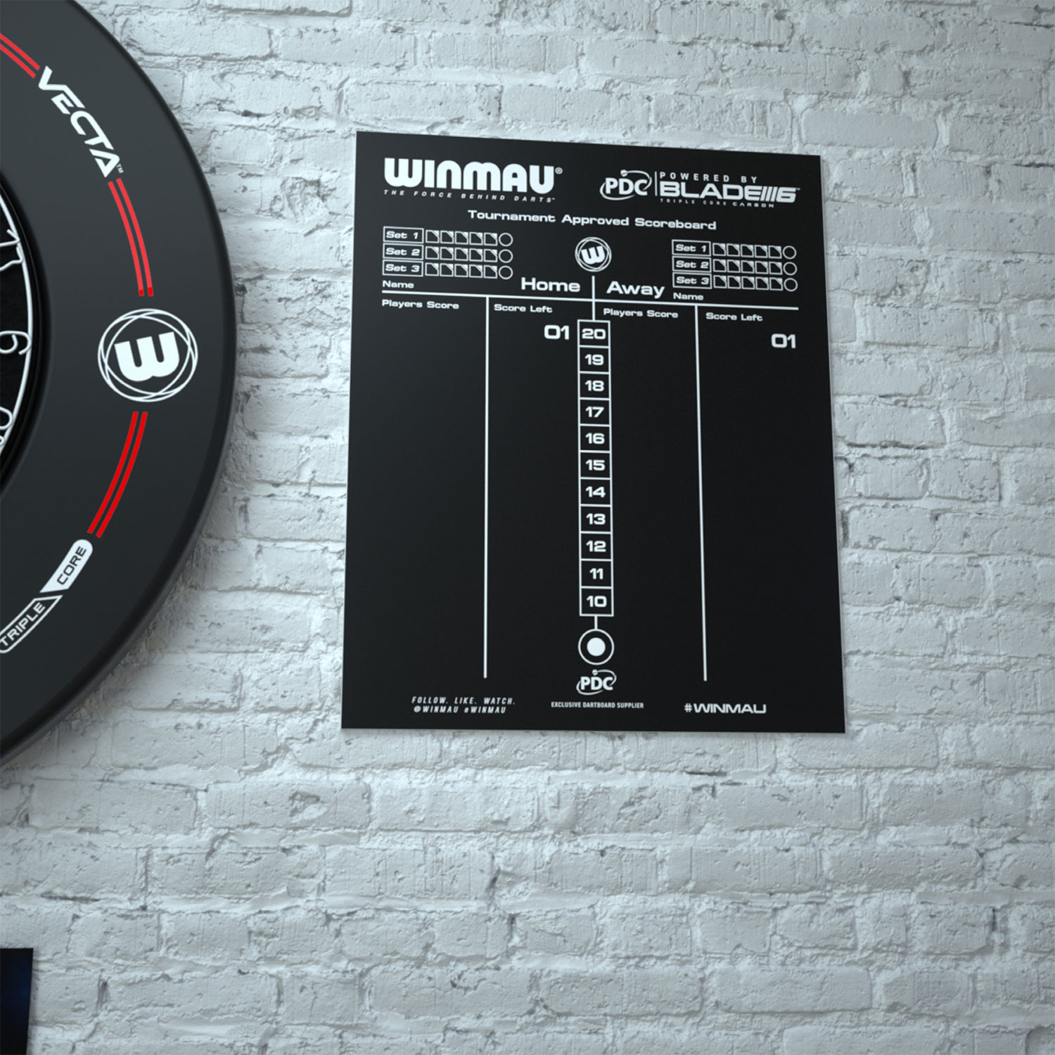 Winmau Dart Anzeigetafel